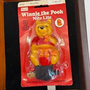 Vintage Winnie The Pooh Disney Nite Light Sold by Sears Roebuck New in Package